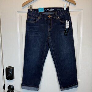 INC Skinny Leg Curvy Fit Crop Jeans Size 0 Petite NWT